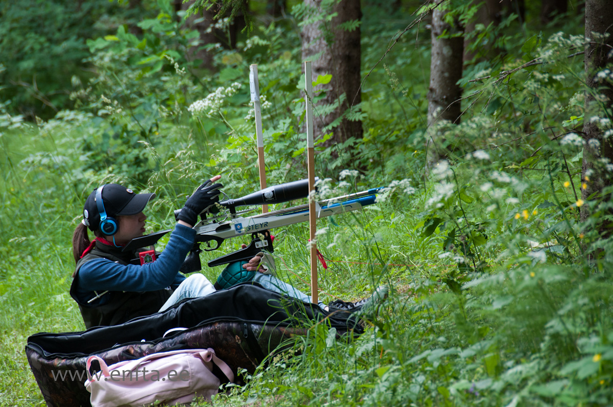 Kristin Antsmäe, Steyr LG 110 Field Target, Nikko Stirling Diamond 10-50x60